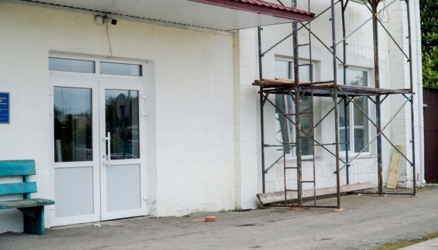 Hospital under reconstruction in Zhytomyr region as part of EIB-funded project Hospital under reconstruction in Zhytomyr region as part of EIB-funded project