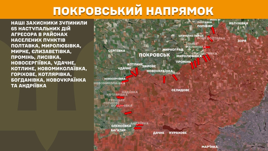 На фронті за добу відбулися 193 боєзіткнення, найбільше - на Покровському напрямку