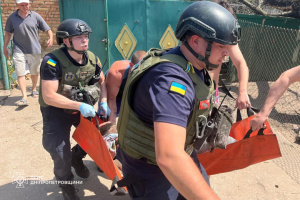 Russians shelled Nikopol, one person wounded
