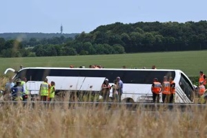Ambassador: Three Ukrainians killed in French bus crash