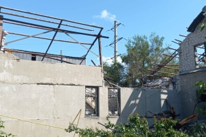 Russian drone destroys veterinary hospital in Kramatorsk