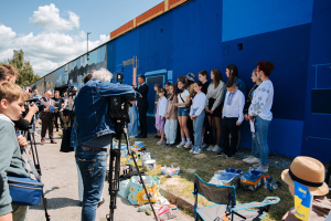 У Любліні створили мурал вдячності від українців польському народові