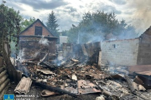 Russia attacks Kharkiv village with drones, injures man