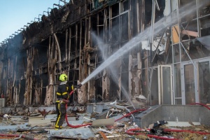 Five injured in combined Russian attack on Kyiv