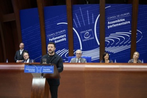 Zelensky at PACE: Hague is ideal place to establish justice