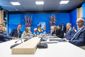 Zełenski rozmawiał z liderami państw E5 i Sekretarzem Generalnym NATO o wzmocnieniu ukraińskiej obrony powietrznej

