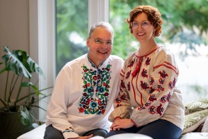Lesya Granger and Lubomyr Chabursky, leaders of the Canadian nonprofit organization Mriya Aid