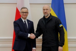Szmyhal i Duda rozmawiali o wzmocnieniu ukraińskiej obrony i sankcjach wobec Rosji