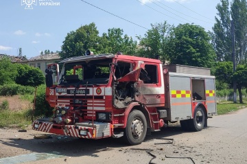 Russians attack rescue workers again in Zaporizhzhia