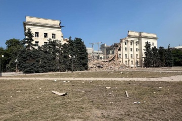 Second strike in day: Russian troops obliterate Kherson Regional State Administration HQ