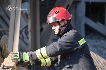 Body recovered from rubble in Chernihiv after Russian attack
