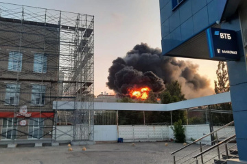 Drohnenangriff auf Tscheboksary: Unternehmen steht in Flammen