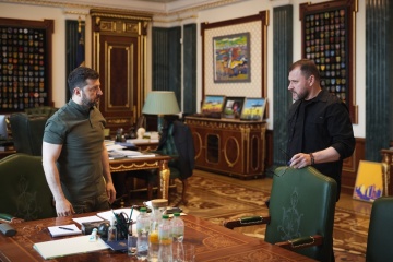 Zelensky discusses combating fraud, ‘thieves-in-law’ with minister Klymenko