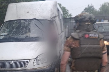 Russian drone strike hits minibus in Kostiantynivka, killing driver and injuring passenger