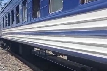 Train from Odesa to Zaporizhzhia damaged in Russian strike on Dnipropetrovsk region