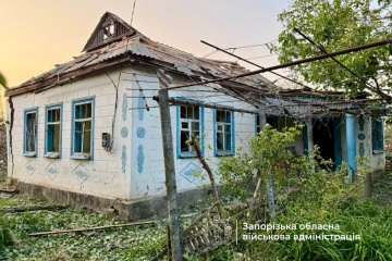 Gestern 13 Ortschaften in Region Saporischschja beschossen
