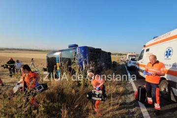 Reisebus mit 50 Ukrainern verunglückt in Rumänien