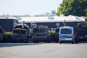 German police investigating arson attack targeting Bundeswehr trucks