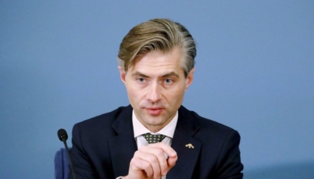 Litauischer Außenminister reiste mit Zug durch Riwne und Dubno, als Städte von Russland angegriffen wurden Litauischer Außenminister reiste mit Zug durch Riwne und Dubno, als Städte von Russland angegriffen wurden