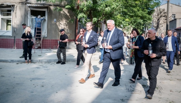 Ukrainian, Lithuanian foreign ministers visit Odesa