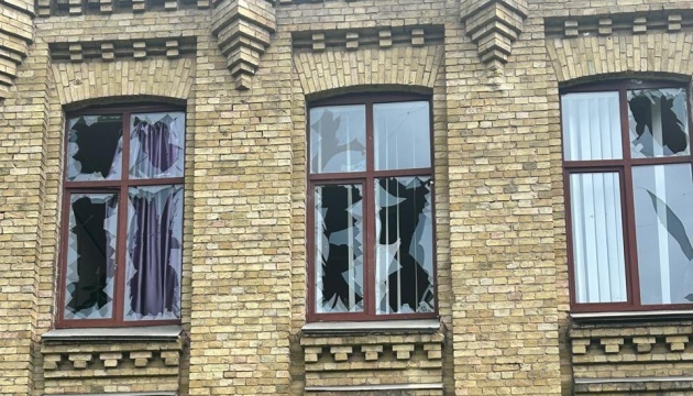 Під час російської атаки на столицю пошкоджені будівлі Київської політехніки Під час російської атаки на столицю пошкоджені будівлі Київської політехніки