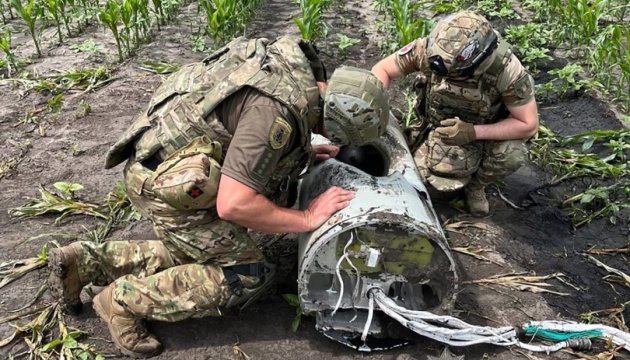 На Сумщині знешкодили майже пів тонни вибухівки з російської ракети На Сумщині знешкодили майже пів тонни вибухівки з російської ракети