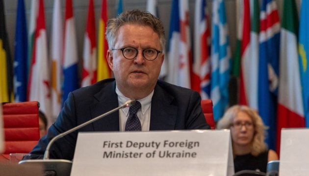 Serhij Kysłyca w OBWE: Celem Rosji jest wprowadzenie w błąd partnerów Ukrainy i opóźnienie sankcji
Serhij Kysłyca w OBWE: Celem Rosji jest wprowadzenie w błąd partnerów Ukrainy i opóźnienie sankcji