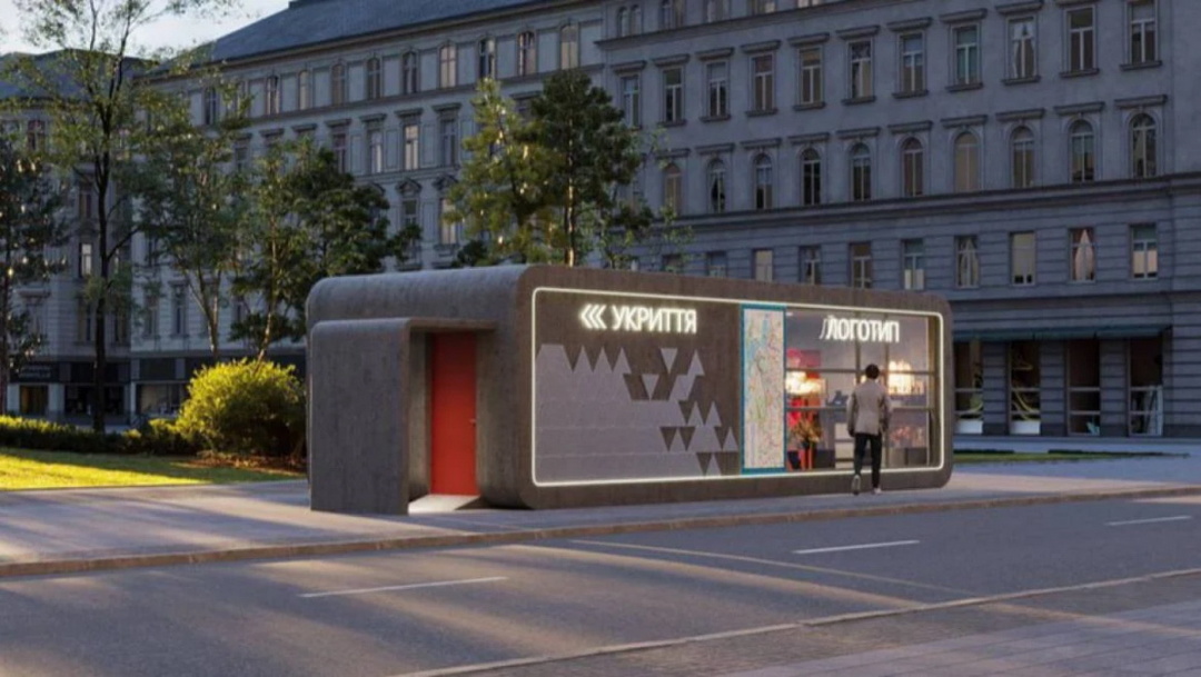 ザポリッジャの移動式シェルター。ただし、これらのシェルターは国家建設基準を満たしていない。写真：https://lokatormedia.online/
