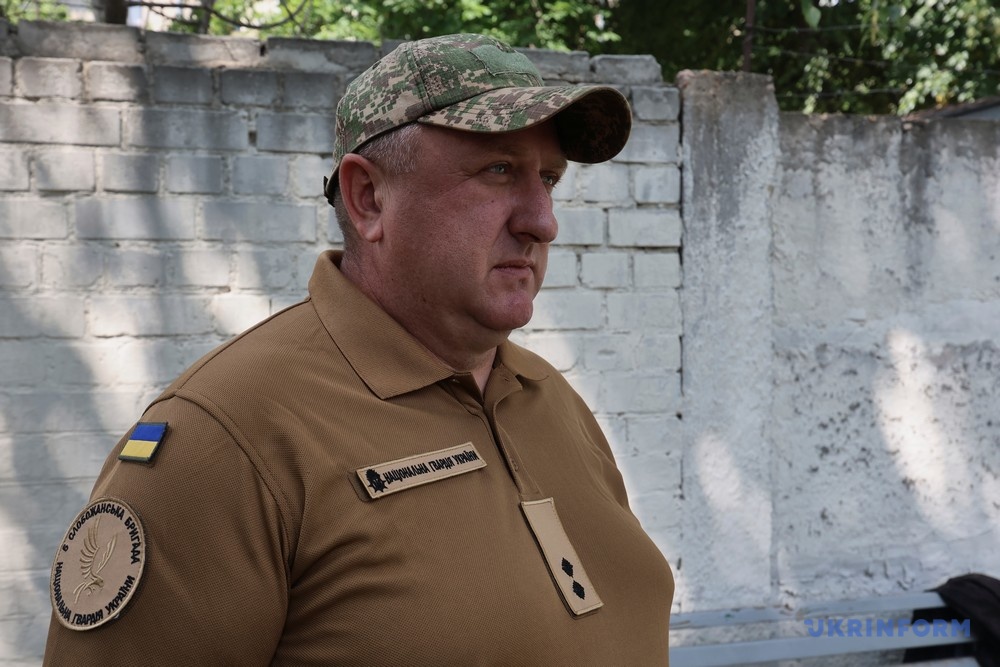 Начальник кінологічної служби бригади Сергій Начальник кінологічної служби бригади Сергій