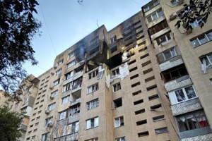 Russian drone hits apartment block in Odesa