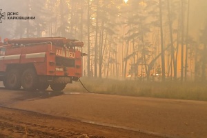 На Харківщині вирують 26 пожеж в екосистемах, із них п'ять - лісові