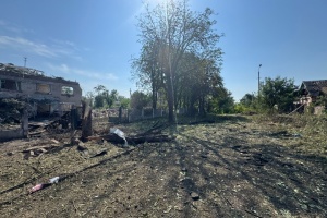 Russians conduct three airstrikes on Kostiantynivka, damage houses and educational institution