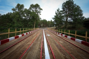 У Лебедівці на Київщині відкрили тимчасову переправу на час ремонту аварійного мосту