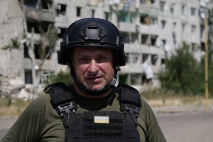 Voloshyn reports on situation on Orikhiv front 