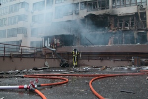 One dead, six injured in Russian missile and drone attack on Kyiv