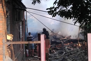 Russians attack Sloviansk with Shaheds, one injured