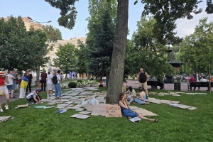 Protests against law on NABU and SAP continue in Kyiv