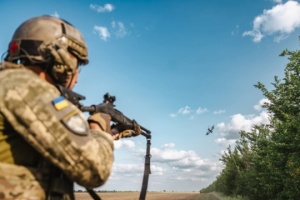 Marines destroy Russian armored personnel carrier in Donetsk Region with drone