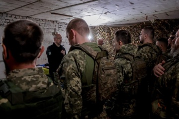 PM Shmyhal honors 'Edelweiss' brigade soldiers during visit to Donetsk region 