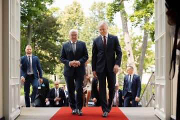 Lithuanian, German presidents discuss support for Ukraine, pressure on Russia