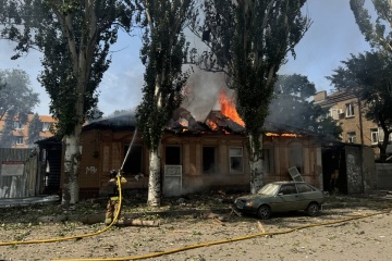 ウクライナ南部ザポリッジャ、ロシア軍の無人機攻撃による負傷者１７名に上る