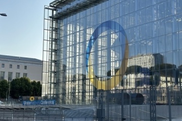 Zelensky arrives at Ukraine Recovery Conference