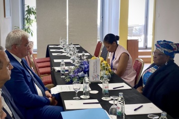 FM Sybiha discussed cooperation development and “Grain from Ukraine” initiative with WTO Director-General