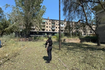 Les militaires russes attaquent Konstiantynivka avec des bombes et des drones, deux blessés