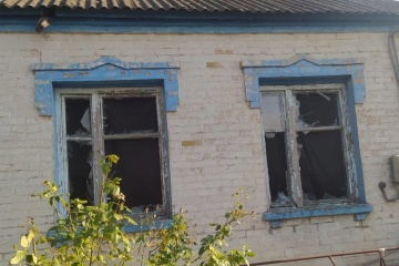Russian troops attack Nikopol district with drones and artillery, cause damage