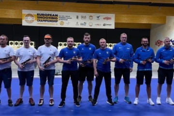 L’équipe nationale d’Ukraine remporte l’or et le bronze par équipes aux Championnats d’Europe 2025 de tir sportif