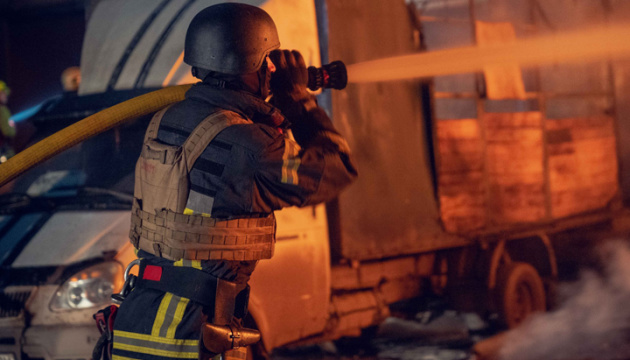 Russians strike industrial enterprise in Zaporizhzhia with four Shaheds at night Russians strike industrial enterprise in Zaporizhzhia with four Shaheds at night