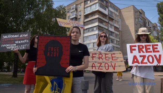 Weekly rally held in Vinnytsia in support of prisoners of war / Photo by: Oleksandr Lapin, Ukrinform