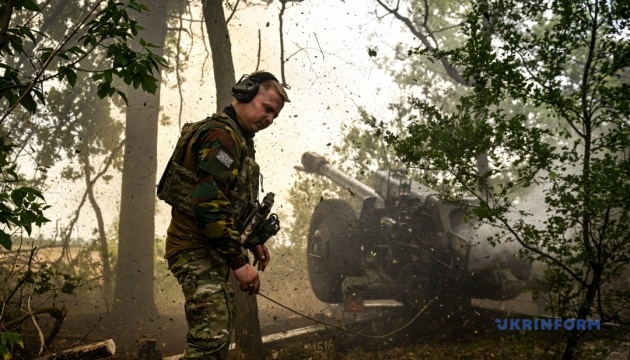 Gunners from 110th Territorial Defense Brigade in action on Zaporizhzhia axis / Credit: Dmytro Smolienko, Ukrinform