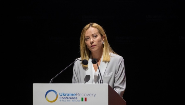 Мелоні: Росія хотіла принести в Україну темряву, голод і страх, але їй не вдалося Мелоні: Росія хотіла принести в Україну темряву, голод і страх, але їй не вдалося